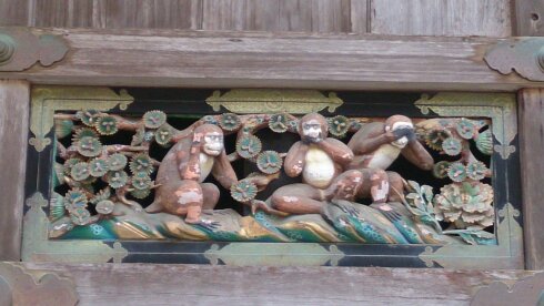  Les trois singes de Nikko, Japon