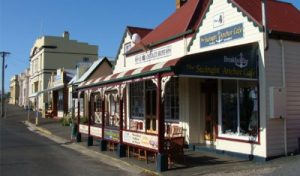 Rue du village de Stanley en Tasmanie